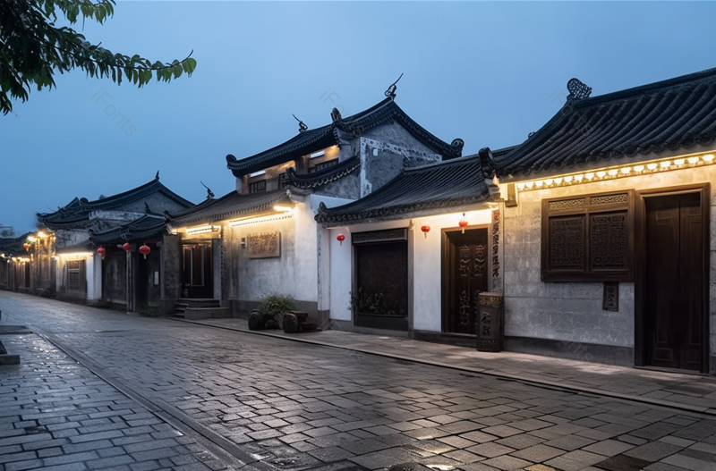 江苏无锡荡口古镇雨后房屋摄影,高清,摄影图,摄影图片,图片大全,摄影图免费下载